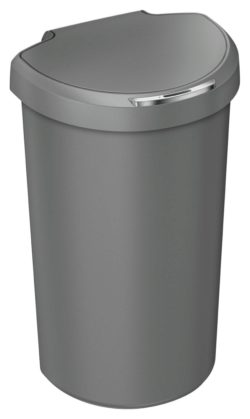 simplehuman - 40 Litre Plastic Semi Round Sensor Bin - Grey